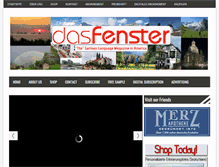 Tablet Screenshot of dasfenster.com